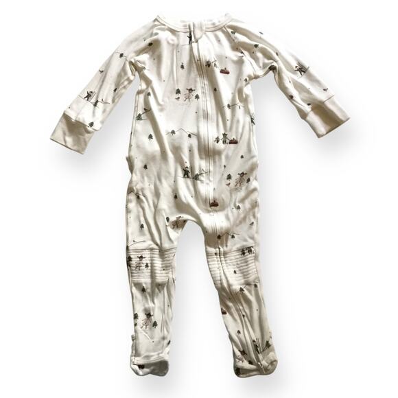 Goumi winter wonderland zipper footies - Picture 1 of 7